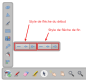 Comment paramétrer le style des traits ?